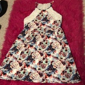 Cute floral and lace sun dress